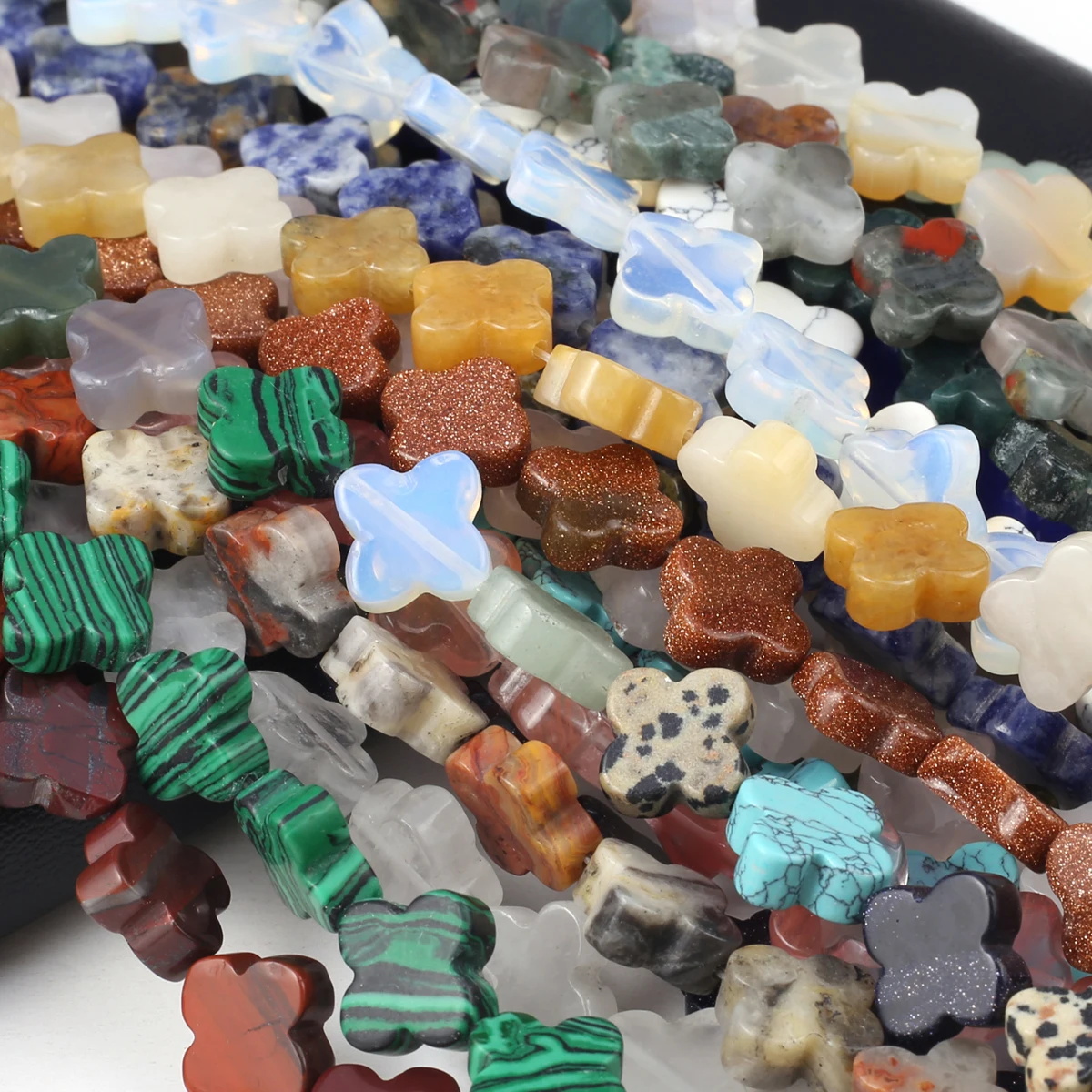 Natural Stone Beaded Fourleaf Grass Shape Gemstone Isolation Loose Beads for Jewelry Making DIY Necklace Bracelet Accessories
Natural Stone Beaded Fourleaf Grass Shape Gemstone Isolation Loose Beads for Jewelry Making DIY Necklace Bracelet Accessories