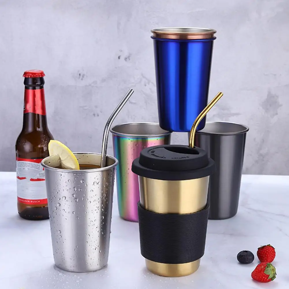 1 Set Water Cup Food Grade Heat-Resistant Stainless Steel Beverage Cup with Protective Sleeve Straw Lid Set for Camping
1 Set Water Cup Food Grade Heat-Resistant Stainless Steel Beverage Cup with Protective Sleeve Straw Lid Set for Camping