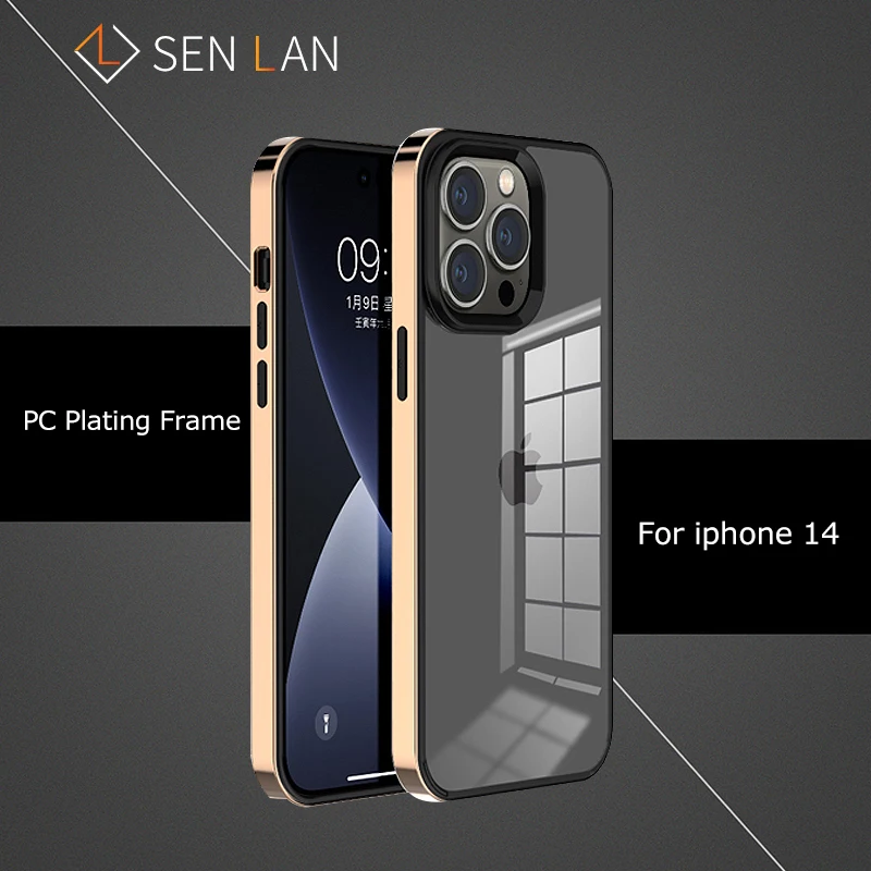 Silicone Transparent Luxury Square Plating Frame Case For iPhone 14 Plus 12 13 Pro Max PC Clear Back Cover Lens Protection Shell
Silicone Transparent Luxury Square Plating Frame Case For iPhone 14 Plus 12 13 Pro Max PC Clear Back Cover Lens Protection Shell