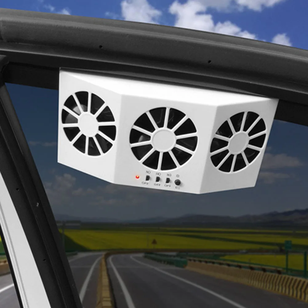Solar Power Car Fan 3-Fan Car Exhaust Fan Air Purifier Car Radiator Fan Front/Rear Window Air Vent with Rechargeable Battery
Solar Power Car Fan 3-Fan Car Exhaust Fan Air Purifier Car Radiator Fan Front/Rear Window Air Vent with Rechargeable Battery