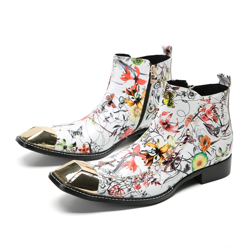 2023 Chinese Style Print Zipper Prom Shoes Leisure Plus Size Pointed Toe Ankle Boots Fashion Men Genuine Leather Party Boots
2023 Chinese Style Print Zipper Prom Shoes Leisure Plus Size Pointed Toe Ankle Boots Fashion Men Genuine Leather Party Boots