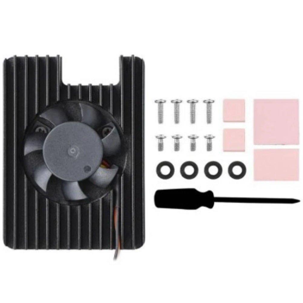 Heatsink for Raspberry Pi CM4 with 12V 3007 PWN Cooling Fan Radiator for Raspberry Pi Compute Module 4
Heatsink for Raspberry Pi CM4 with 12V 3007 PWN Cooling Fan Radiator for Raspberry Pi Compute Module 4