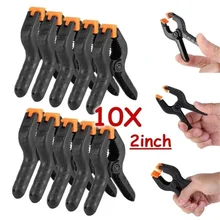 10/5 Pack 2inch Plastic Nylon Adjustable Woodworking Clamps Wood Working Tools Spring Clip Carpentry Clamps Outillage Menuiserie