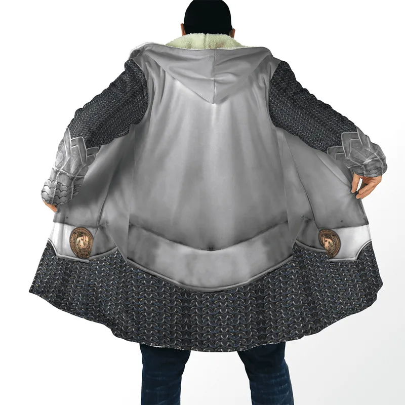 New winter men's hooded cloak Viking armor tattoo 3D printing wool windproof jacket Unisex casual thick warm hooded cloak
New winter men's hooded cloak Viking armor tattoo 3D printing wool windproof jacket Unisex casual thick warm hooded cloak
