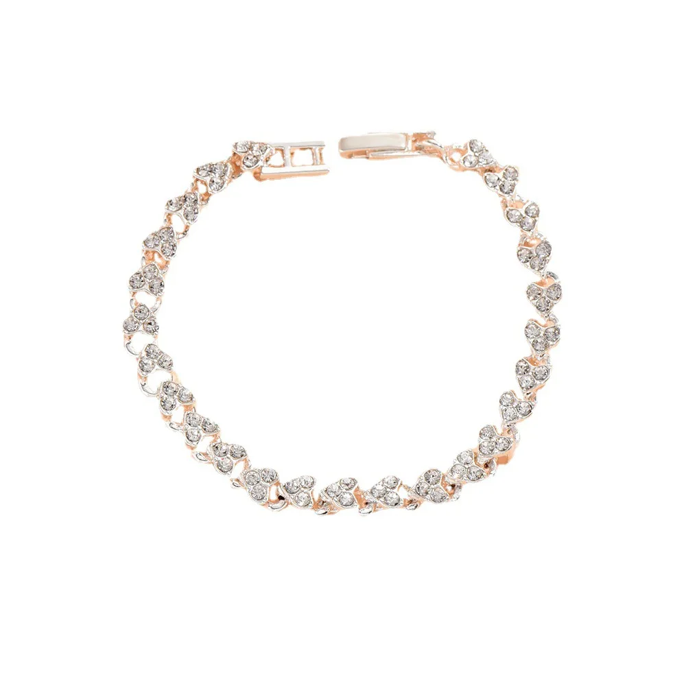 Natural Full Diamond Crystal Roman Bracelet Women's Zircon Silver Small Jewelry Bracelet
Natural Full Diamond Crystal Roman Bracelet Women's Zircon Silver Small Jewelry Bracelet