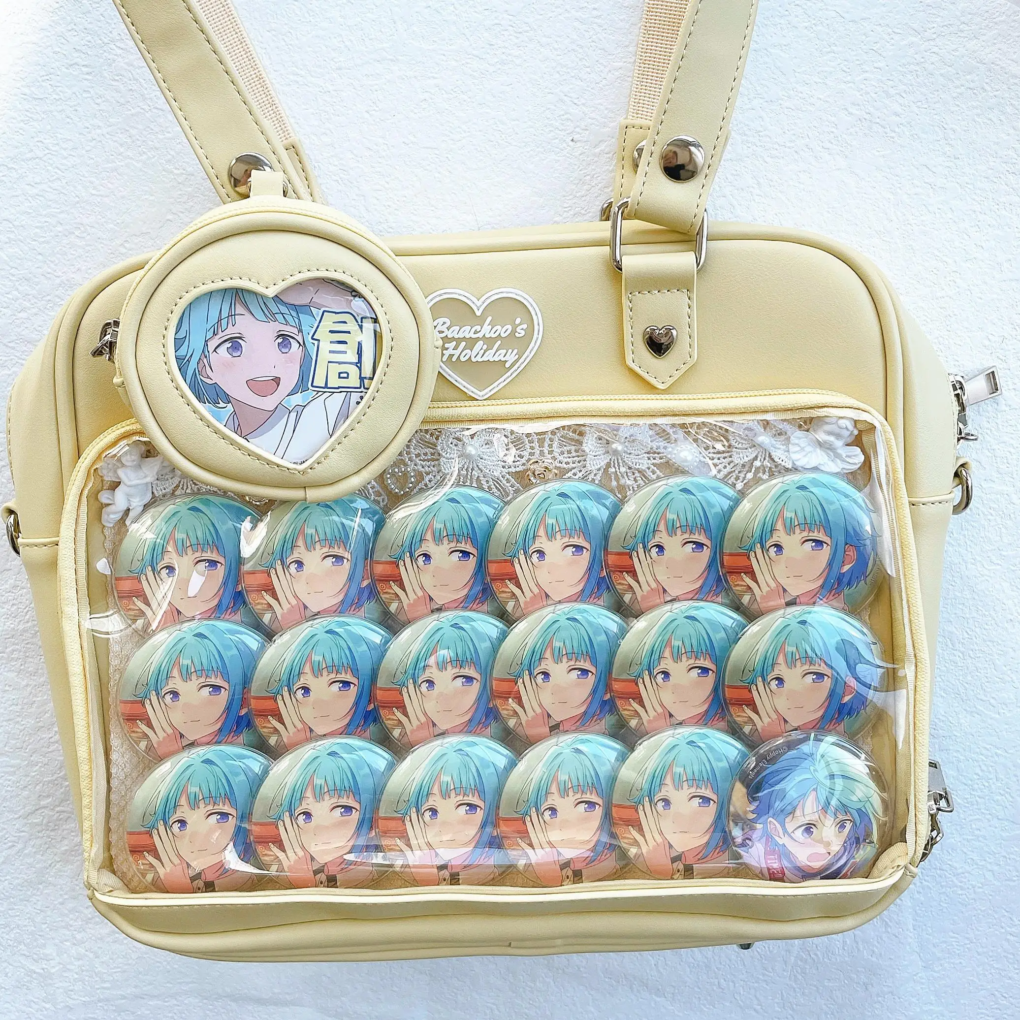 Japanese-Style Anime Merch Lolita Kawaii Girl Women Itabag Backpack Handbag Pu Bags Badge Cute School Bag
Japanese-Style Anime Merch Lolita Kawaii Girl Women Itabag Backpack Handbag Pu Bags Badge Cute School Bag