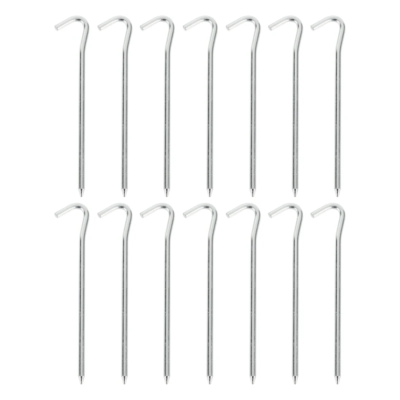 Tent Pegs 14 Pieces, 18Cm Metal Tent Hooks Pegs Pegs For Tents, Stakes Nails For Camping Awning Netting Tarpaulin
Tent Pegs 14 Pieces, 18Cm Metal Tent Hooks Pegs Pegs For Tents, Stakes Nails For Camping Awning Netting Tarpaulin