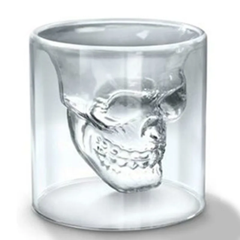 1pcs Skull Head Shot Glass Fun Creative Designer Crystal Party Wine Cup 25ml Transparent Beer Steins Halloween Gift
1pcs Skull Head Shot Glass Fun Creative Designer Crystal Party Wine Cup 25ml Transparent Beer Steins Halloween Gift