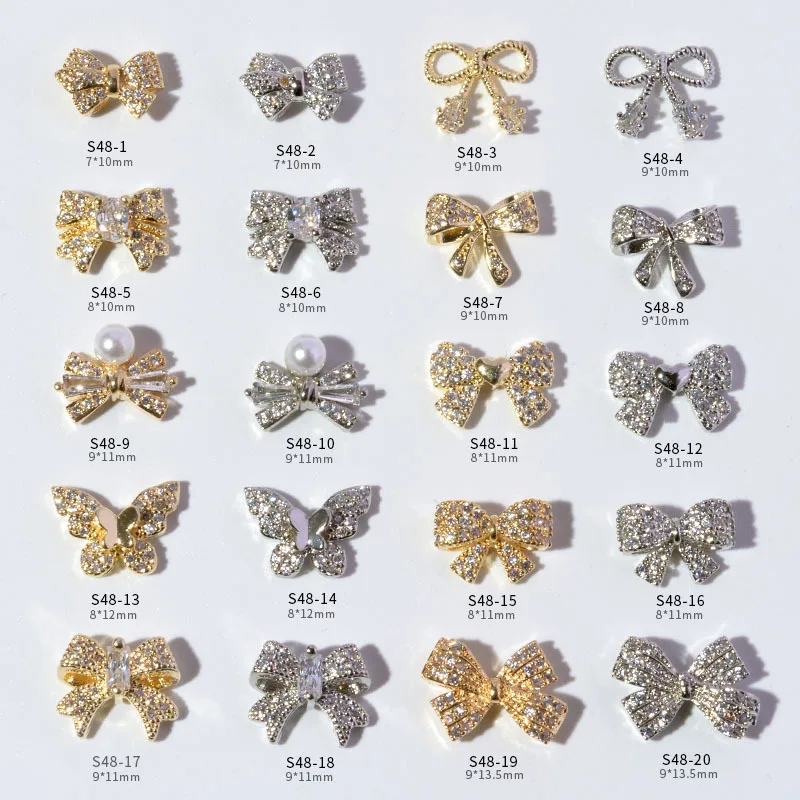 2Pcs Super Bright Nail Art Zricon Charms Multi-Designs Bowtie Shaped Manicure Nail Sparkle Charms Jewelry For Nail Luxury Strass
2Pcs Super Bright Nail Art Zricon Charms Multi-Designs Bowtie Shaped Manicure Nail Sparkle Charms Jewelry For Nail Luxury Strass