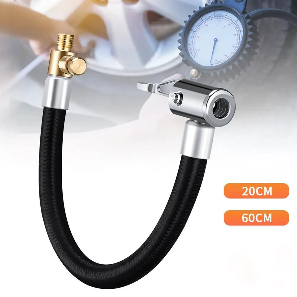 Tire Inflator Hose Bike Motorcycle Car Tire Air Inflator Hose Inflatable Pump Extension Tube Air Chuck with Connector 20cm/60cm
Tire Inflator Hose Bike Motorcycle Car Tire Air Inflator Hose Inflatable Pump Extension Tube Air Chuck with Connector 20cm/60cm