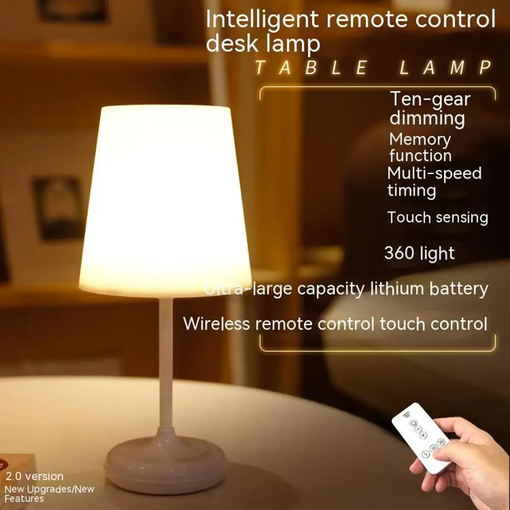 NEW Led Table Lamp Usb Rechargeable Dimming Wireless Remote Control Touch Sensor Desk Light Study Night Light
NEW Led Table Lamp Usb Rechargeable Dimming Wireless Remote Control Touch Sensor Desk Light Study Night Light