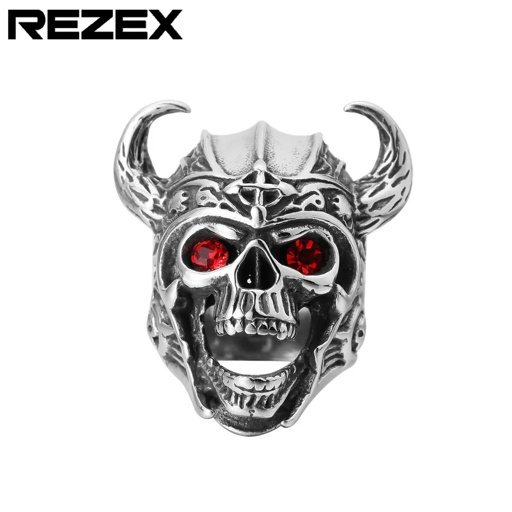 R0611-NK02 Personality Retro Red Eye Ox Head Ox Horn Skull Men's Titanium Steel Ring
R0611-NK02 Personality Retro Red Eye Ox Head Ox Horn Skull Men's Titanium Steel Ring