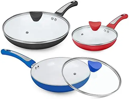 Pieces Nonstick Pans with Lid, Nonstick Frying Pan with Lid, Ceramic Pans with Lid, Nonstick Skillet with Lids, Non-stick Skille
Pieces Nonstick Pans with Lid, Nonstick Frying Pan with Lid, Ceramic Pans with Lid, Nonstick Skillet with Lids, Non-stick Skille