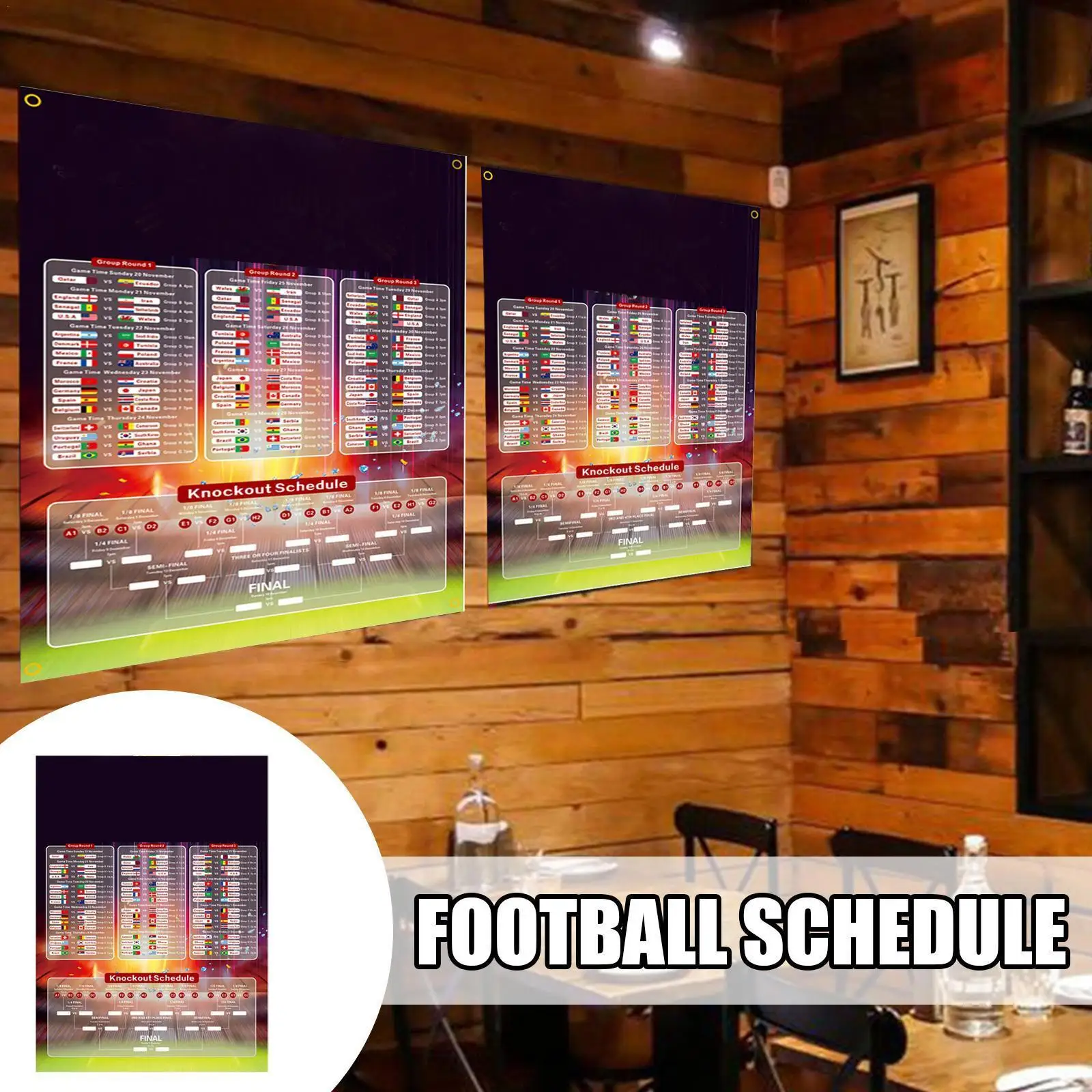 Hanging Football Schedule Poster Soccer Game Commemorative Fillable Football Match Souvenir Hanging Flag For Bar Club Decor F9v8
Hanging Football Schedule Poster Soccer Game Commemorative Fillable Football Match Souvenir Hanging Flag For Bar Club Decor F9v8
