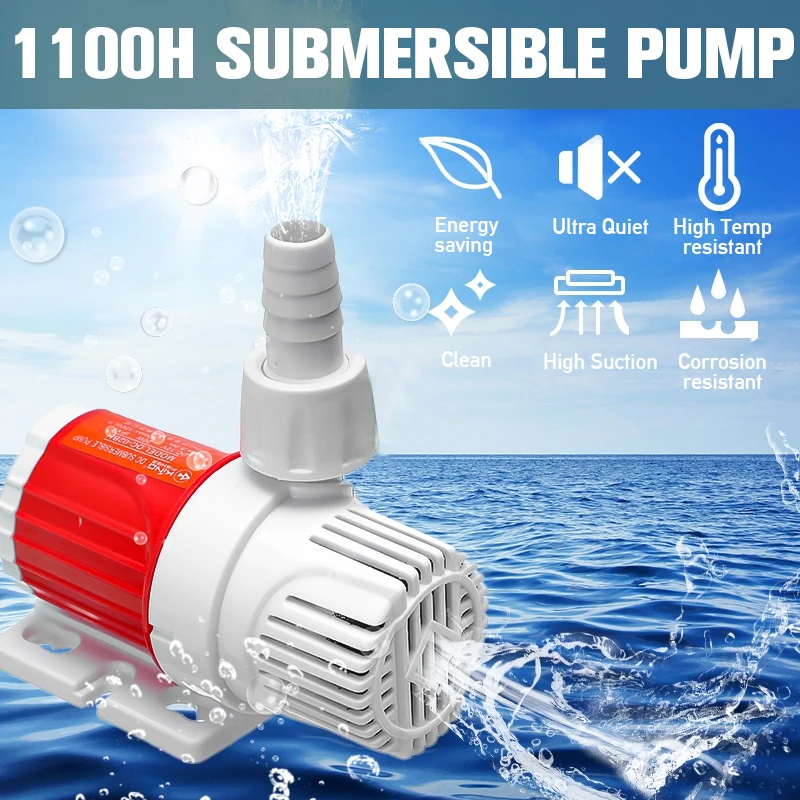 5M Max Lift 20W Solar Quiet Water Pump DC 12V 1100L/H Max Flow Submersible Pump Controller for Aquarium Fish Tank Reef Tank Pond
5M Max Lift 20W Solar Quiet Water Pump DC 12V 1100L/H Max Flow Submersible Pump Controller for Aquarium Fish Tank Reef Tank Pond