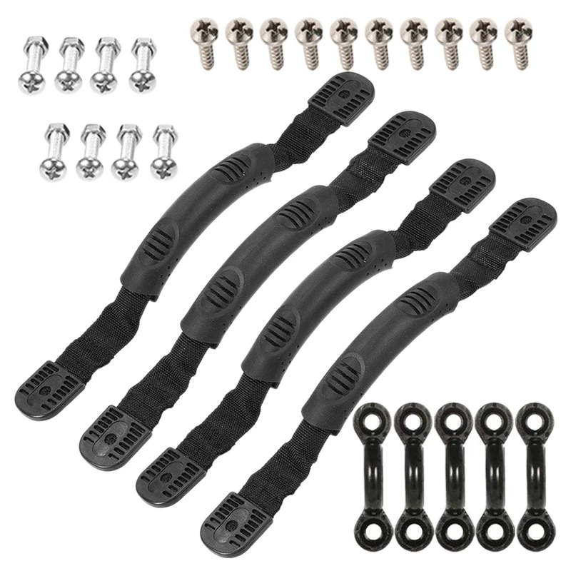 4Pcs Kayak Canoe Boat Side Mount Carry Handles,Paddle Park Kayak Handles 5PCS Pad Eye with 10PCS Screws for Kayak Kit
4Pcs Kayak Canoe Boat Side Mount Carry Handles,Paddle Park Kayak Handles 5PCS Pad Eye with 10PCS Screws for Kayak Kit