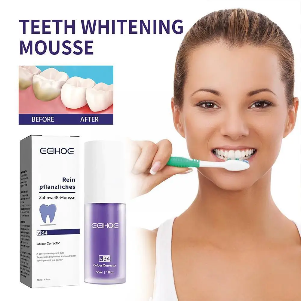 30ml New V34 Purple Whitening Fresh Breath Brightening Toothpaste Remove Stains Reduce Yellowing Care For Teeth Gums Oral C S3A0
30ml New V34 Purple Whitening Fresh Breath Brightening Toothpaste Remove Stains Reduce Yellowing Care For Teeth Gums Oral C S3A0