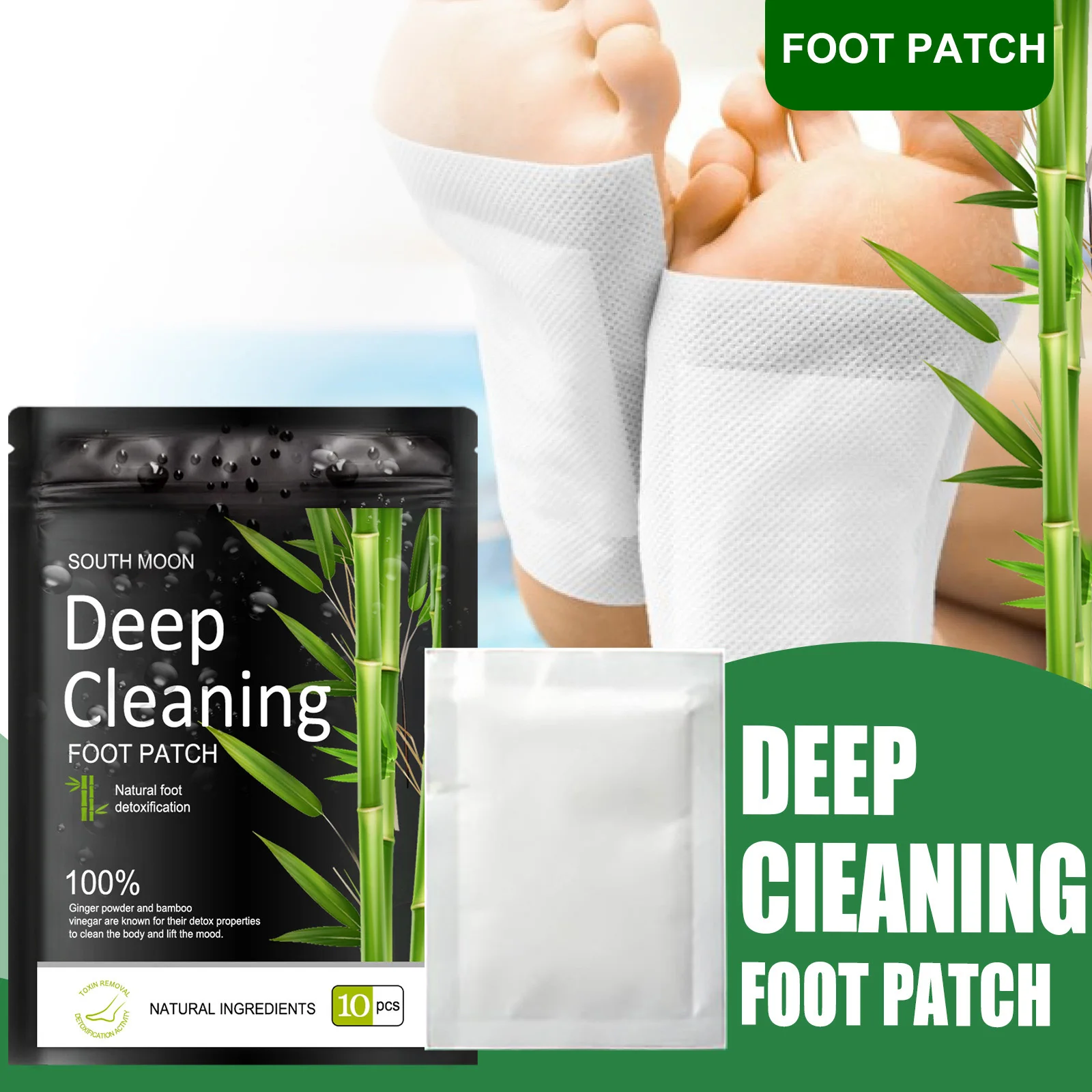 

Detox Foot Patch Wormwood Detoxification Feet Pads Natural Herbal Stress Relief Help Sleep Body Toxins Deep Cleaning Stickers