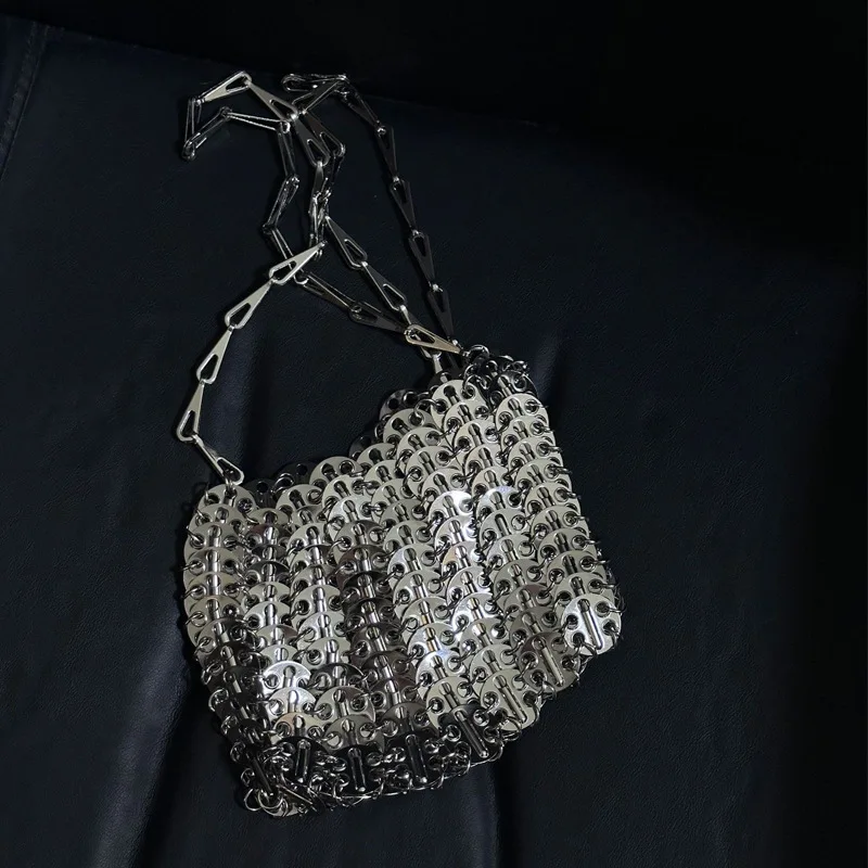 

SHINE Sequined Woven Evening Totes for Women Homemade Trendy Ladies Hand Bags Summer Holiday Beach Bag Large Capacity Purse
