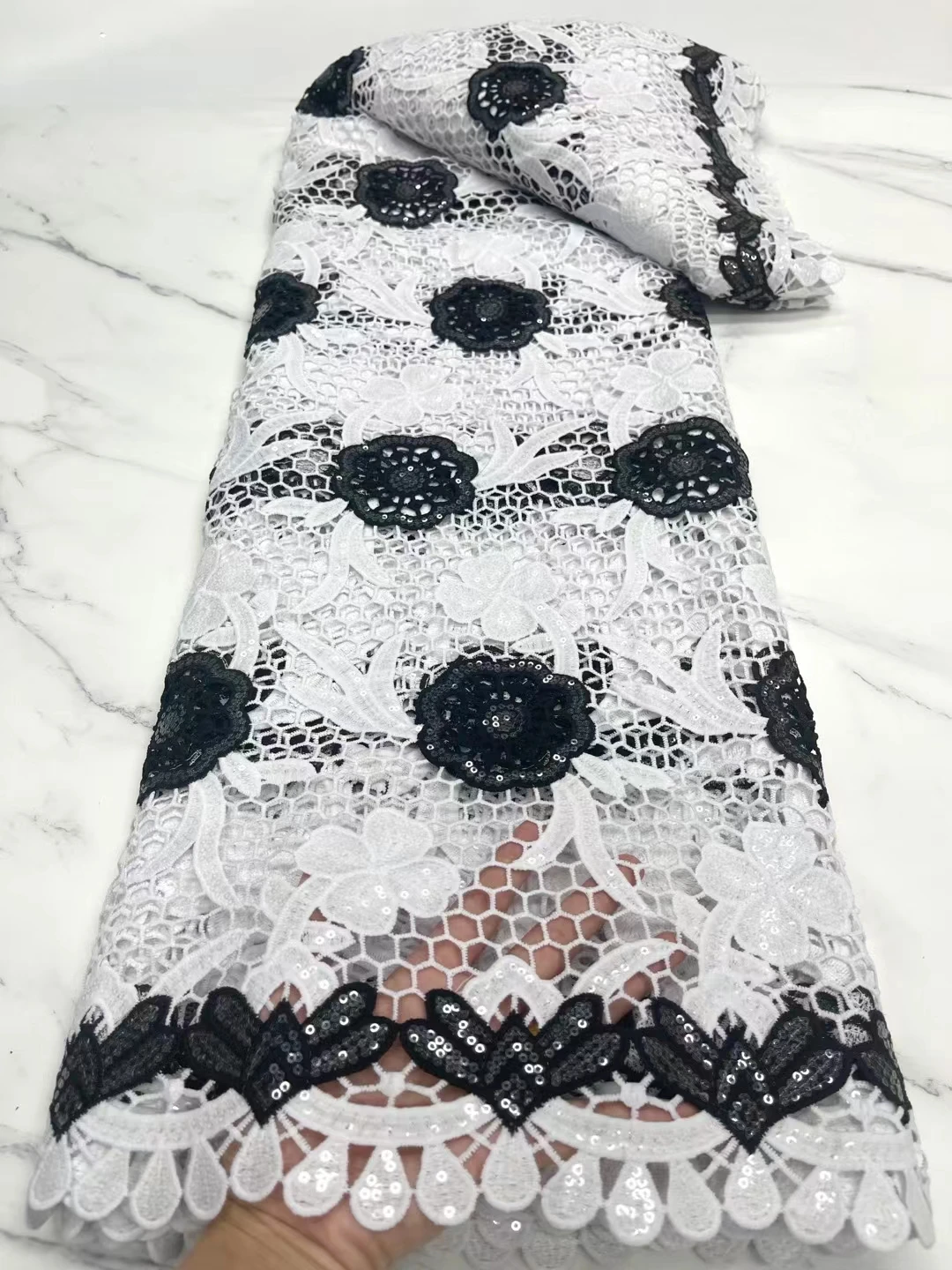 Water Soluble Color Printing African Cord Guipure Lace Sequins African Lace Fabric 5Yards Nigerian Lace Fabric For party JYH1-3
Water Soluble Color Printing African Cord Guipure Lace Sequins African Lace Fabric 5Yards Nigerian Lace Fabric For party JYH1-3