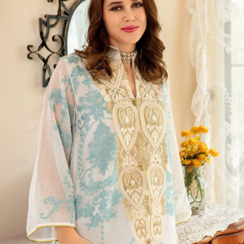 Elegant Dresses For Women White Eid Abaya Jalabiyat Ramadan 2022 New Summer Clothes Muslim Arabic Female Robe Plus Size Skirt
Elegant Dresses For Women White Eid Abaya Jalabiyat Ramadan 2022 New Summer Clothes Muslim Arabic Female Robe Plus Size Skirt