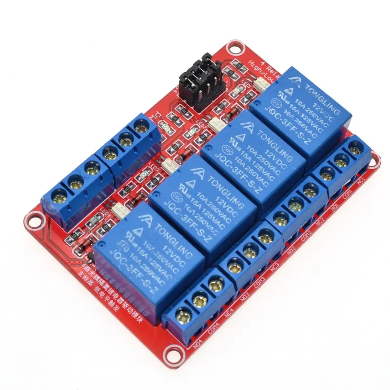 10PCS 12V 4 Channel 5V 4 Channel 4 Road Relay Module with Optocoupler Isolation Supports High Level trigger/Low Level trigger
10PCS 12V 4 Channel 5V 4 Channel 4 Road Relay Module with Optocoupler Isolation Supports High Level trigger/Low Level trigger