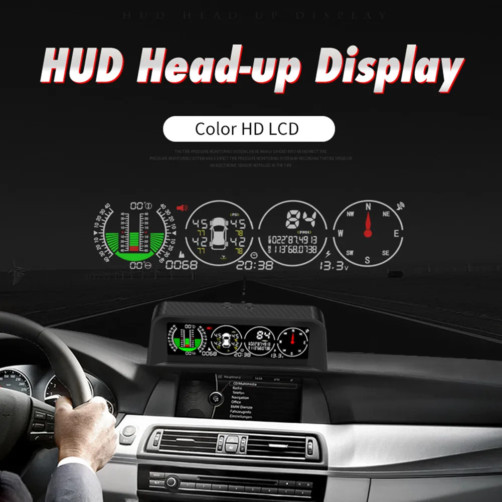 Car X91 3in1 GPS TPMS HUD For All Vehicle Speed Slope Meter Inclinometer Head-up HD LCD Display Car Compass Auto Electronics
Car X91 3in1 GPS TPMS HUD For All Vehicle Speed Slope Meter Inclinometer Head-up HD LCD Display Car Compass Auto Electronics