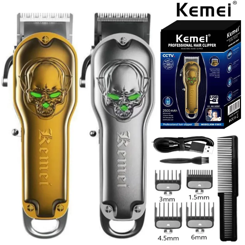 Kemei KM-1961 цельнометаллический парикмахерский триммер для волос для мужчин, профессиональная электрическая машинка для стрижки волос, машинк...
Kemei KM-1961 цельнометаллический парикмахерский триммер для волос для мужчин, профессиональная электрическая машинка для стрижки волос, машинк...