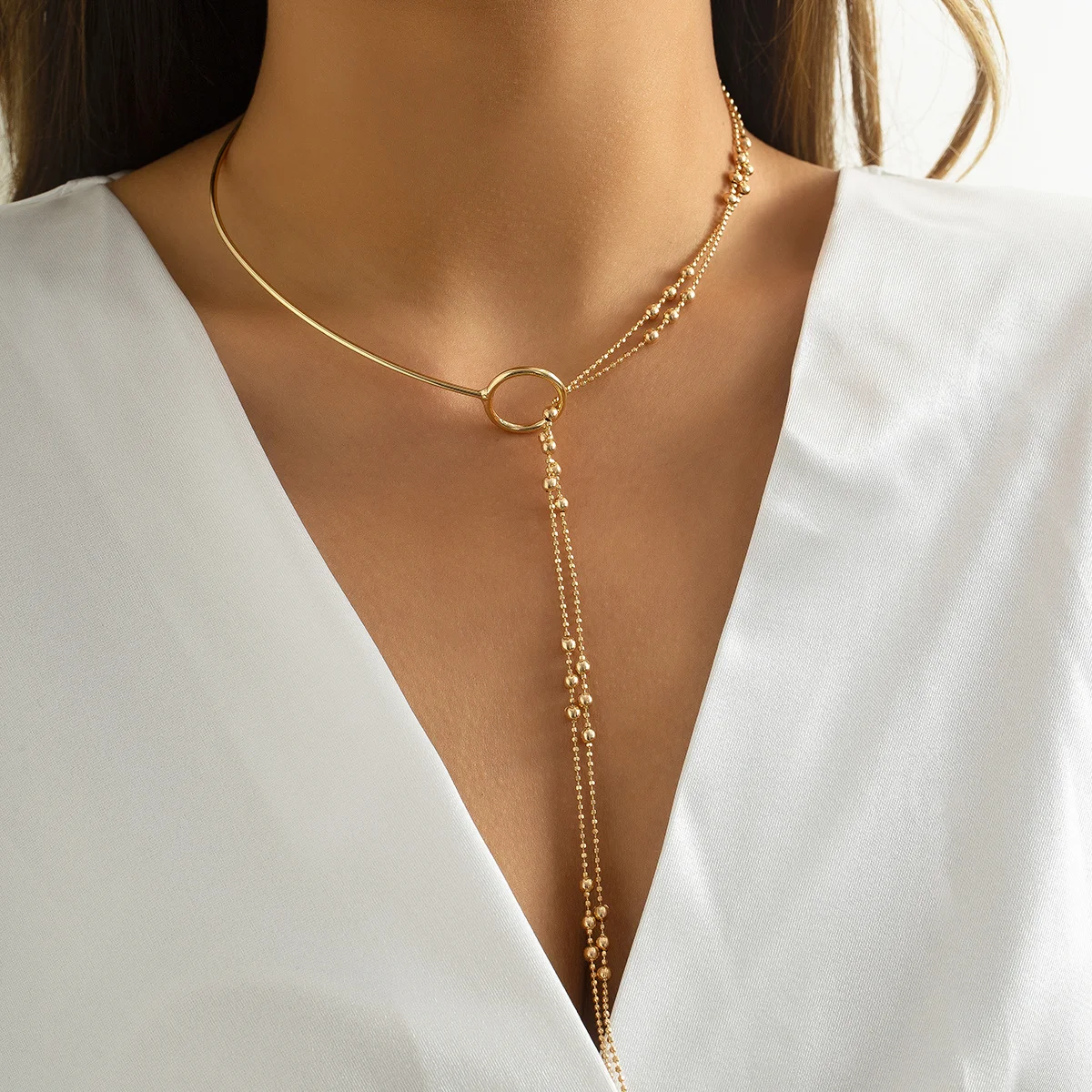 Lacteo Bohemian Long Tassel Chain Necklace for Women Vintage Copper Beads Collar Clavicle Choker Necklaces Neck Jewelry Gifts
Lacteo Bohemian Long Tassel Chain Necklace for Women Vintage Copper Beads Collar Clavicle Choker Necklaces Neck Jewelry Gifts