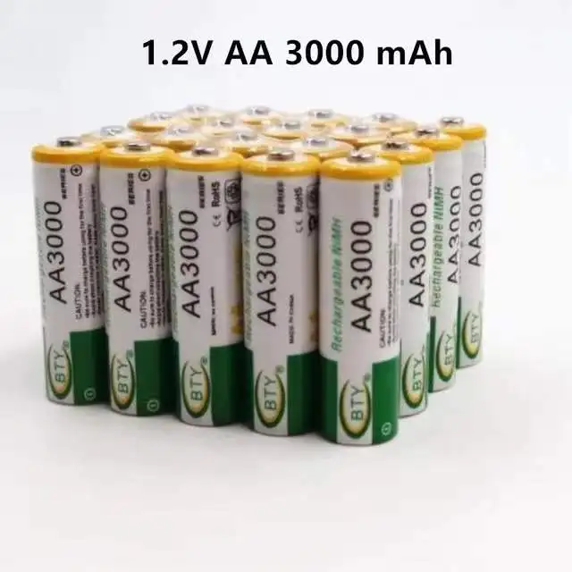 AA battery 3000mAh 1.2 V Rechargeable Battery AA 3000mAh NI-MH 1.2V Rechargeable 2A Baterias 3000+Free shipping
AA battery 3000mAh 1.2 V Rechargeable Battery AA 3000mAh NI-MH 1.2V Rechargeable 2A Baterias 3000+Free shipping