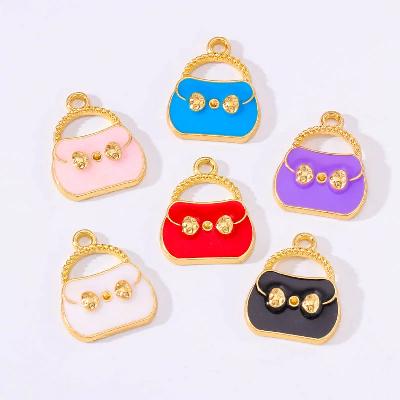 10Pcs 16*19MM Colourful Drip Oil Women'S Necklace Bracelet Earrings Pendant Enamel Handbag Keychain Connector Diy Jewelry Crafts
10Pcs 16*19MM Colourful Drip Oil Women'S Necklace Bracelet Earrings Pendant Enamel Handbag Keychain Connector Diy Jewelry Crafts
