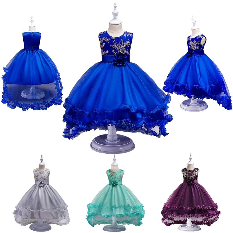 Flower Girl Wedding Embroidered Trailing Tail Dress Children Occasion Ruffle Style Ceremony Bridesmaid Party Cocktail Dresses
Flower Girl Wedding Embroidered Trailing Tail Dress Children Occasion Ruffle Style Ceremony Bridesmaid Party Cocktail Dresses
