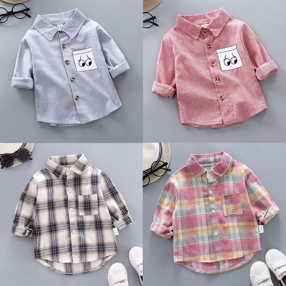 2022 Korean Boy Girl Blouse Kids Loose Tops Children Spring Autumn Shirt Unisex Buffalo Plaid Coat Pocket Casual Outerwear 0-5T
2022 Korean Boy Girl Blouse Kids Loose Tops Children Spring Autumn Shirt Unisex Buffalo Plaid Coat Pocket Casual Outerwear 0-5T