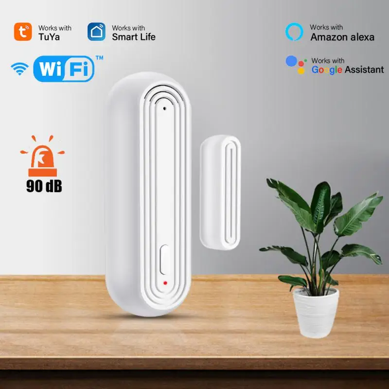 Датчик двери Tuya с Wi-Fi для умного дома, сирена 90 дБ, охранная сигнализация, смарт-жизнь, управление через приложение, через Alexa Google Home
Датчик двери Tuya с Wi-Fi для умного дома, сирена 90 дБ, охранная сигнализация, смарт-жизнь, управление через приложение, через Alexa Google Home