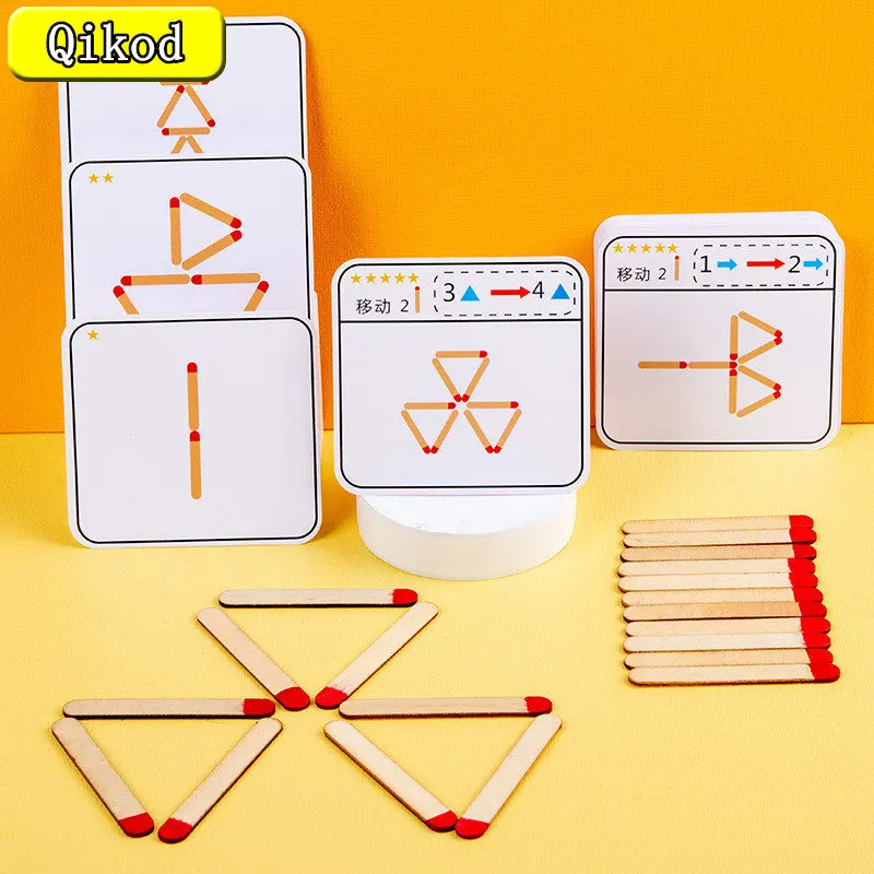 Игрушки Монтессори, Детская развивающая игрушка, обучающая деревянная головоломка «сделай сам», 20 шт. палочек, 30 шт. открыток, детские рожде...
Игрушки Монтессори, Детская развивающая игрушка, обучающая деревянная головоломка «сделай сам», 20 шт. палочек, 30 шт. открыток, детские рожде...