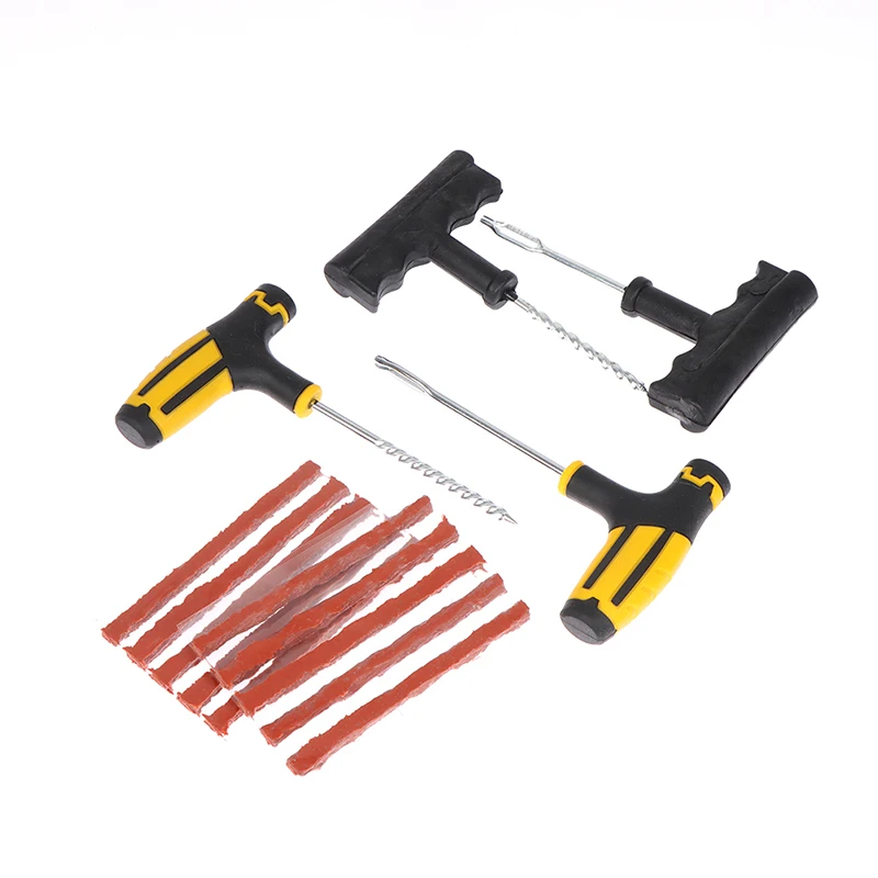Car Tire Repair Tools Kit With Rubber Strips Tubeless Tire Puncture Studding Plug Set For Truck Motorcycle
Car Tire Repair Tools Kit With Rubber Strips Tubeless Tire Puncture Studding Plug Set For Truck Motorcycle