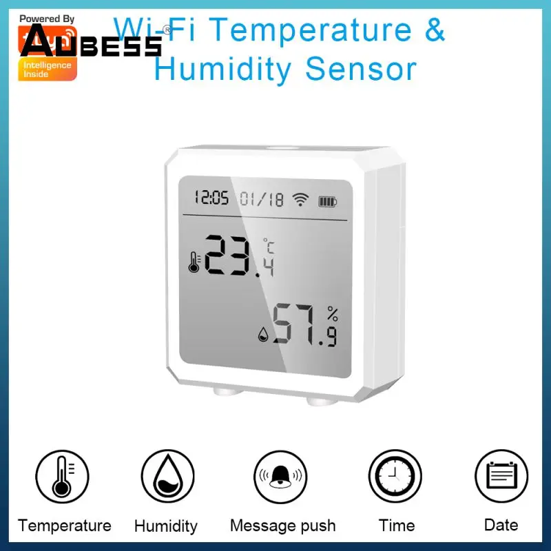 Wifi Temperature And Humidity Sensor Wireless Remote Control Tuya Smart Life App Monitor Alarm Work With Alexa Google Home
Wifi Temperature And Humidity Sensor Wireless Remote Control Tuya Smart Life App Monitor Alarm Work With Alexa Google Home