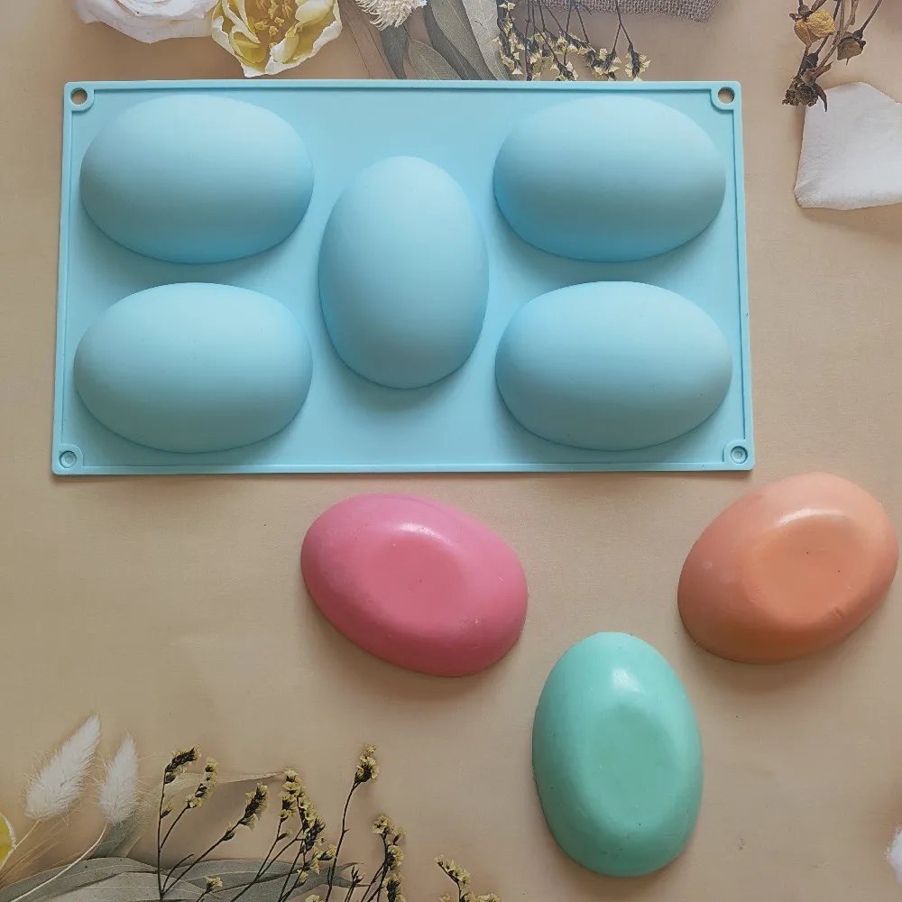 5 Holes Egg Shaped Silicone Baking Mold Pastry Chocolate Mould Pudding Ice Tray Mould Easter Diy Soap Mold Crafts Gifts
5 Holes Egg Shaped Silicone Baking Mold Pastry Chocolate Mould Pudding Ice Tray Mould Easter Diy Soap Mold Crafts Gifts