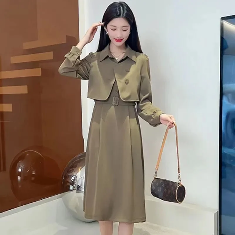 2023 Spring Autumn New Casual Fashion Slimming Suit High-end Temperament Waistcoat Lapel Dress Suit Female Solid Color Commute
2023 Spring Autumn New Casual Fashion Slimming Suit High-end Temperament Waistcoat Lapel Dress Suit Female Solid Color Commute