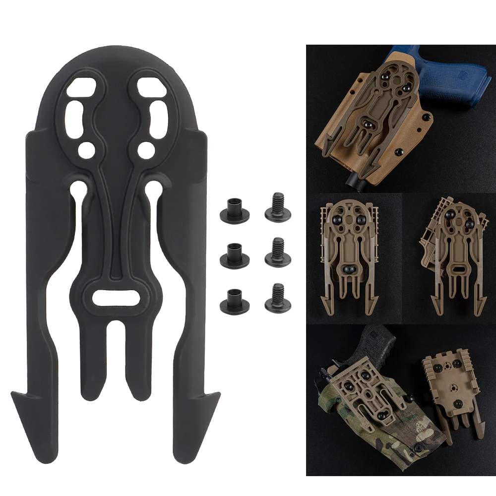 MOLLE Quick Release Plate with screws Tactical Gun Holster Accessories Pistol Holster Adapter Platform for Universal Gun Holster
MOLLE Quick Release Plate with screws Tactical Gun Holster Accessories Pistol Holster Adapter Platform for Universal Gun Holster