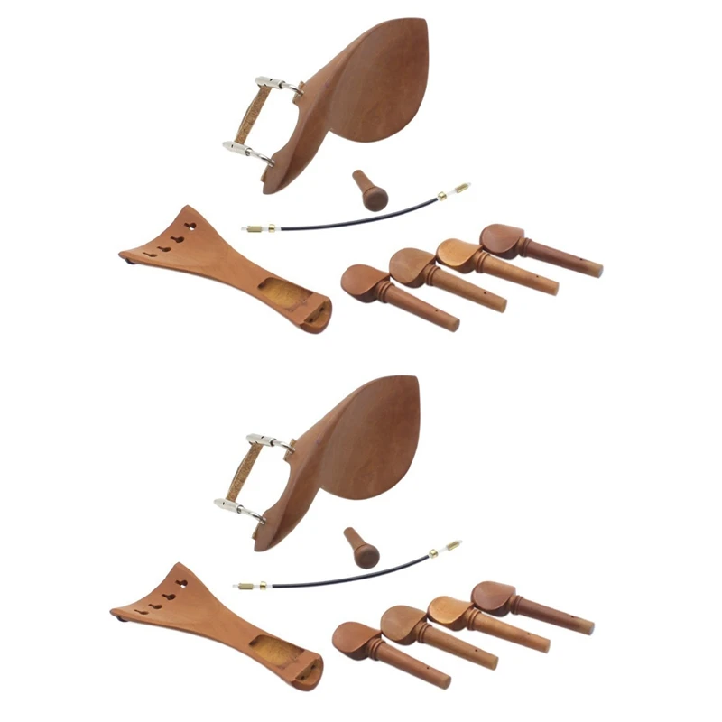 2X 4/4 Violin Chin Rest Chinrest Jujube Wood With Tuning Peg Tailpiece Tailgut Endpin Violin Accessory Kit
2X 4/4 Violin Chin Rest Chinrest Jujube Wood With Tuning Peg Tailpiece Tailgut Endpin Violin Accessory Kit