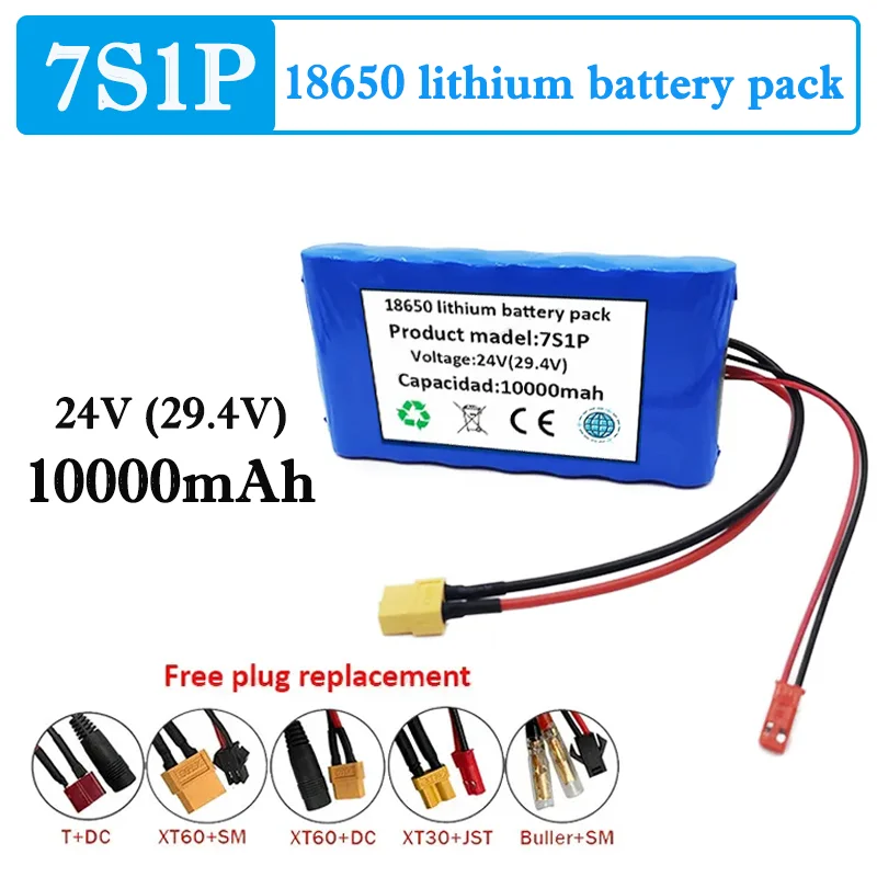 Free Shipping 2023New 24V 10000mAh 7S1P Battery Pack Is Suitable for Small Electric Bicycle Scooter Toy Bicycle with Built-in BM
Free Shipping 2023New 24V 10000mAh 7S1P Battery Pack Is Suitable for Small Electric Bicycle Scooter Toy Bicycle with Built-in BM