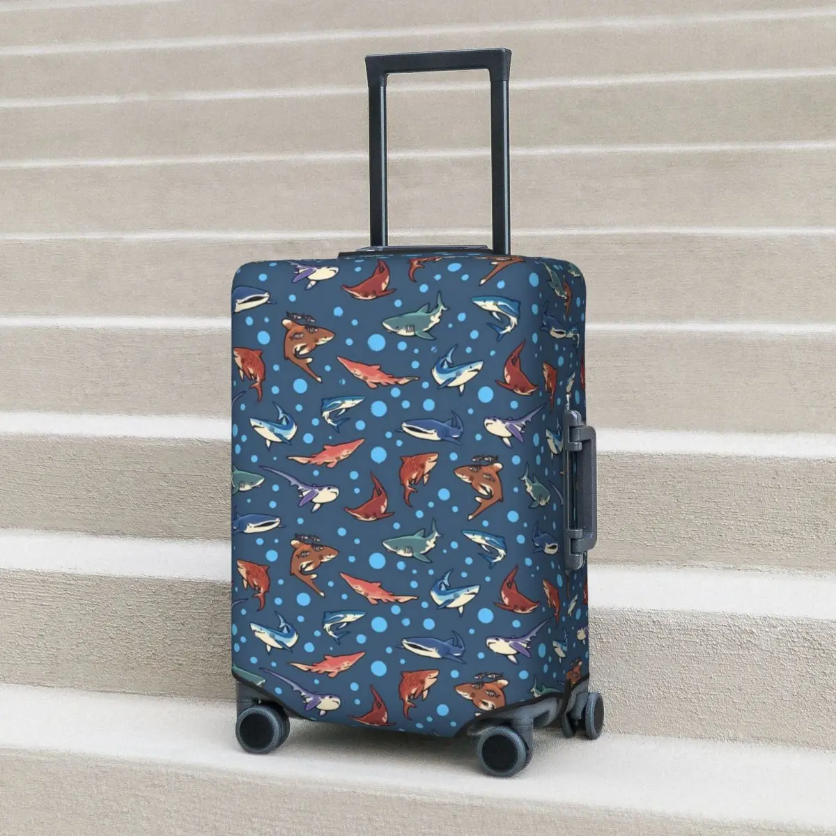 Cartoon Shark Suitcase Cover Dots Print Business Protection Holiday Practical Luggage Accesories
Cartoon Shark Suitcase Cover Dots Print Business Protection Holiday Practical Luggage Accesories