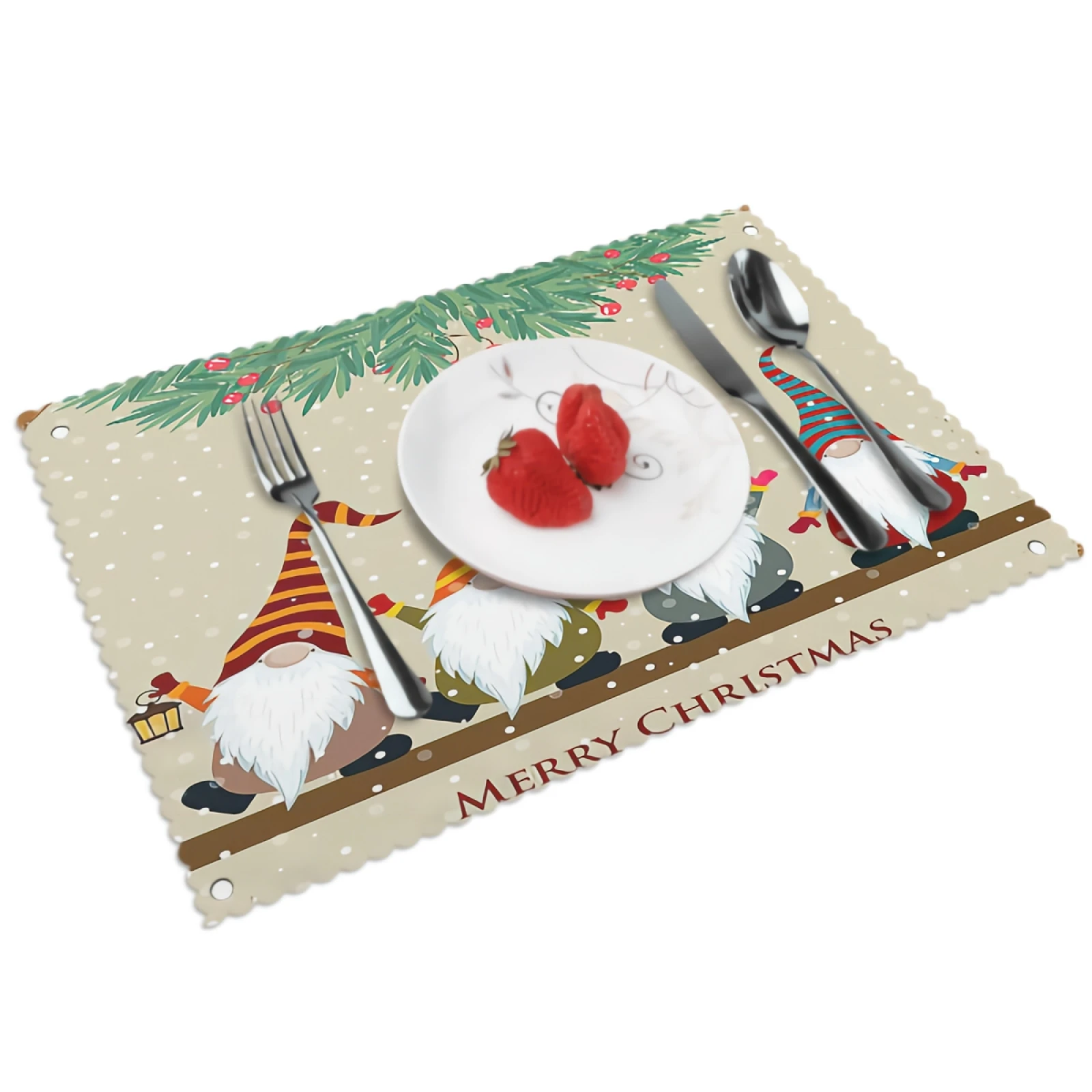 Merry Christmas Placemats for Dining Table 12 x 18 inches Heat Resistant Table Placemats Set of 4 for Kitchen Dining Table
Merry Christmas Placemats for Dining Table 12 x 18 inches Heat Resistant Table Placemats Set of 4 for Kitchen Dining Table