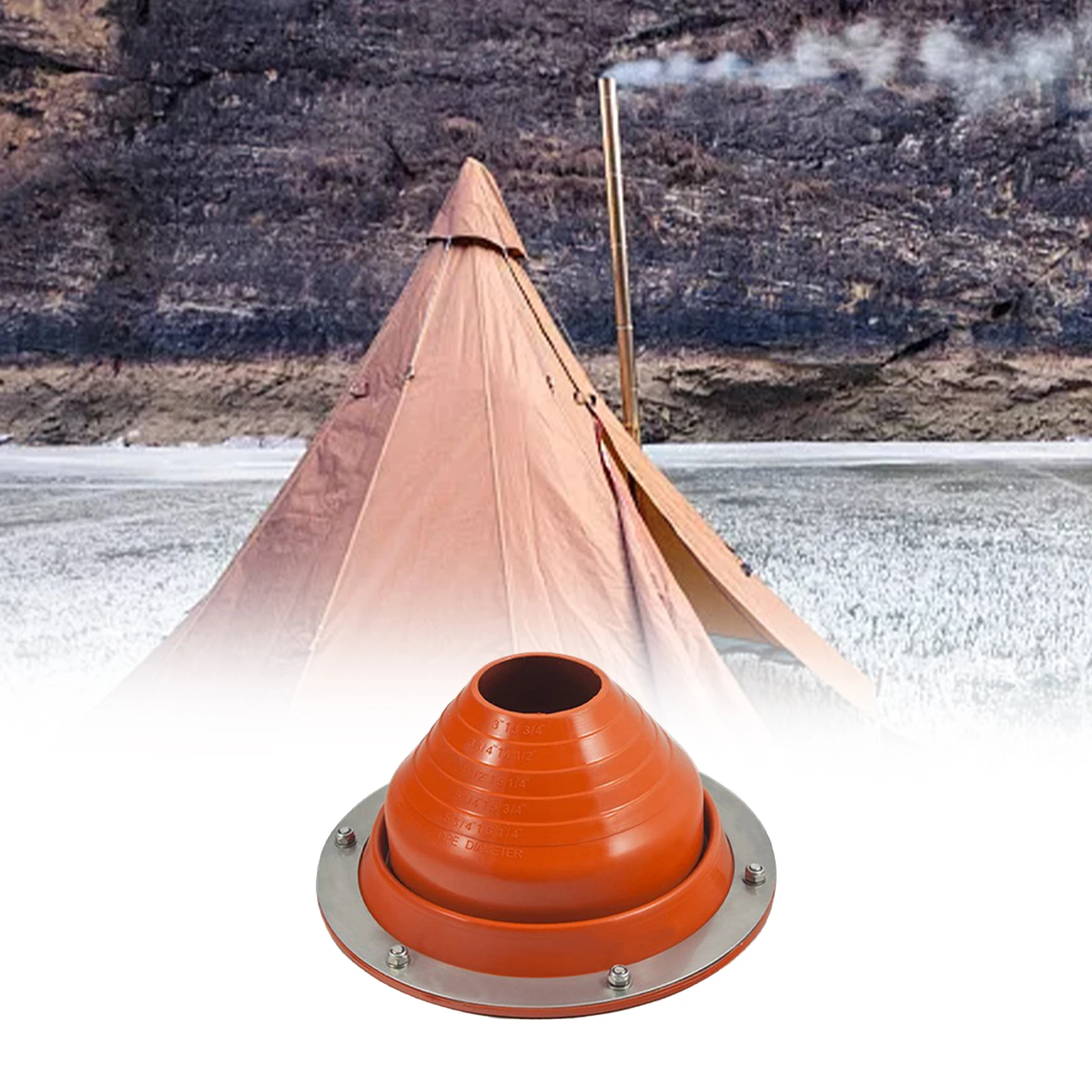 Stove Pipe Flashing For Tent Metal Stove Jack Kit Heat Resistant Silicone And Round Base Metal Roofing Pipe Flashing Compatible
Stove Pipe Flashing For Tent Metal Stove Jack Kit Heat Resistant Silicone And Round Base Metal Roofing Pipe Flashing Compatible
