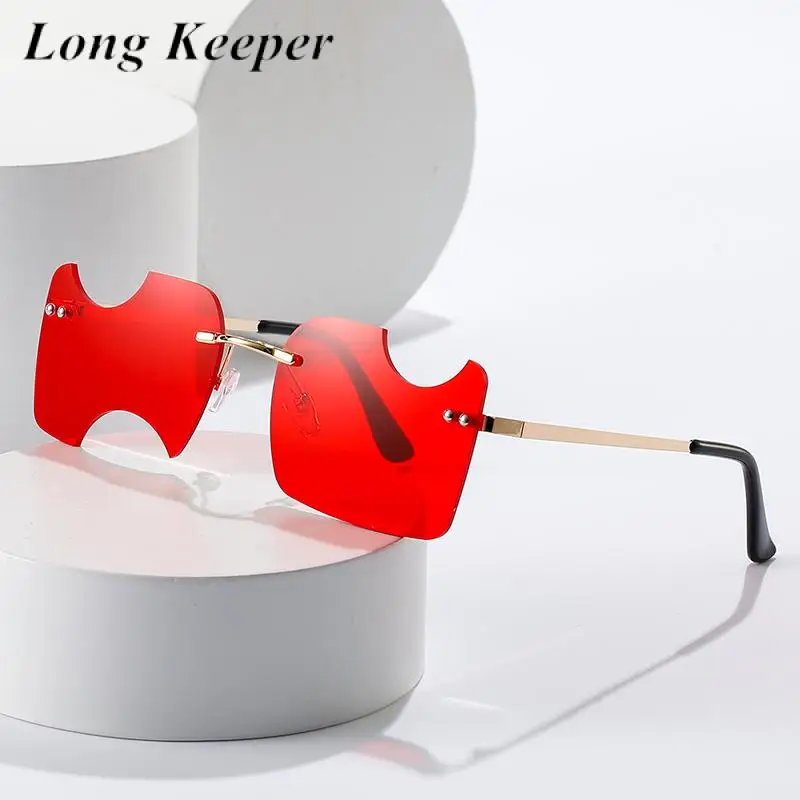New Rimless Rectangle Sunglasses Women Men Irregular Lens Shades Brand Designer Gradient UV400 Sun Glasses Frameless Sunglasses
New Rimless Rectangle Sunglasses Women Men Irregular Lens Shades Brand Designer Gradient UV400 Sun Glasses Frameless Sunglasses