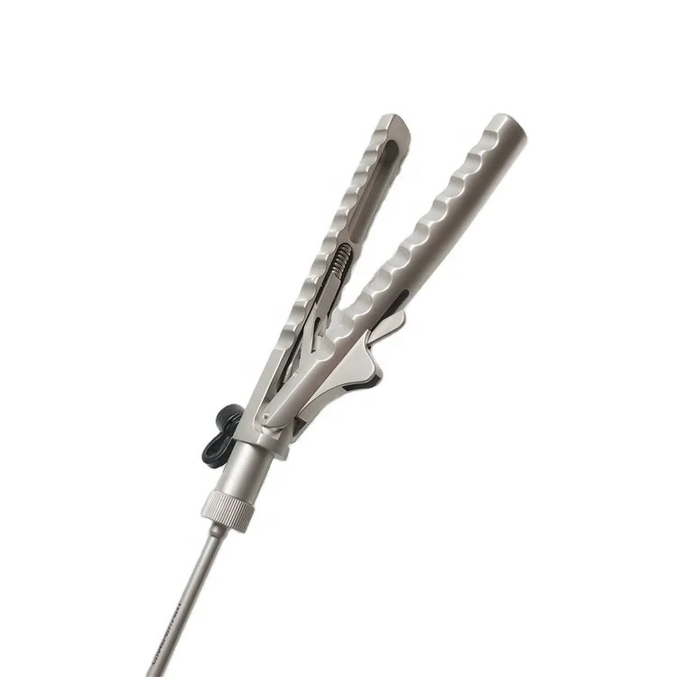 Diameter 5mm reusable laparoscopic single action straight jaw V shaped needle holder
Diameter 5mm reusable laparoscopic single action straight jaw V shaped needle holder