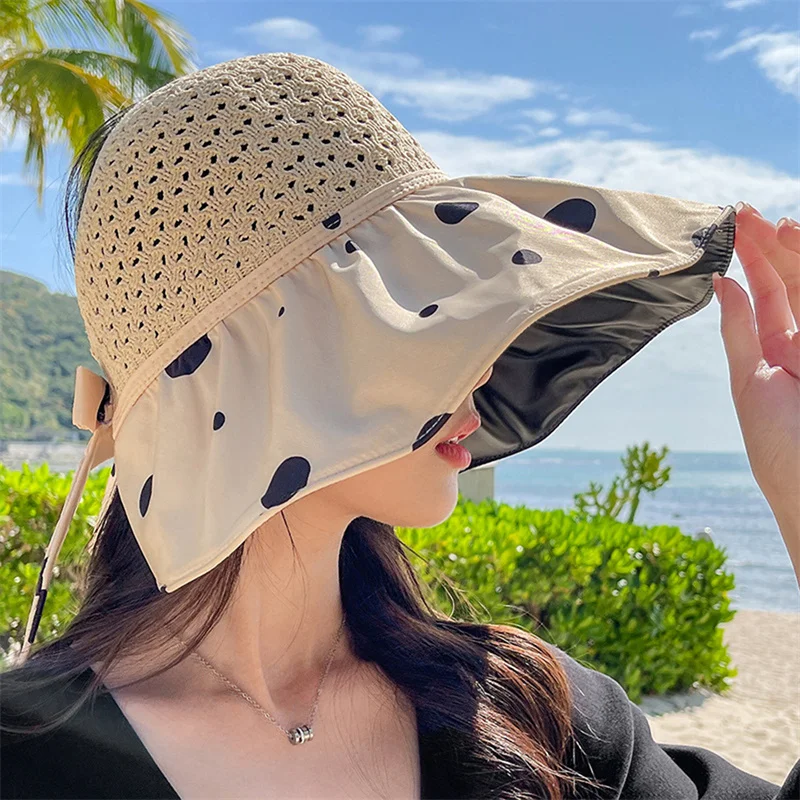 Panama Straw Hat Women's Summer Empty Top UV Protection Beach Sun Hats Outdoor Sports Bucket Hats Breathable Big Brim Cap
Panama Straw Hat Women's Summer Empty Top UV Protection Beach Sun Hats Outdoor Sports Bucket Hats Breathable Big Brim Cap