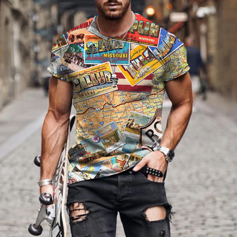 2022 New Retro Men's T-Shirt Car 3D Printing Summer Short Sleeve Sportswear Plus Size Harajuku Top XXS-6XL
2022 New Retro Men's T-Shirt Car 3D Printing Summer Short Sleeve Sportswear Plus Size Harajuku Top XXS-6XL