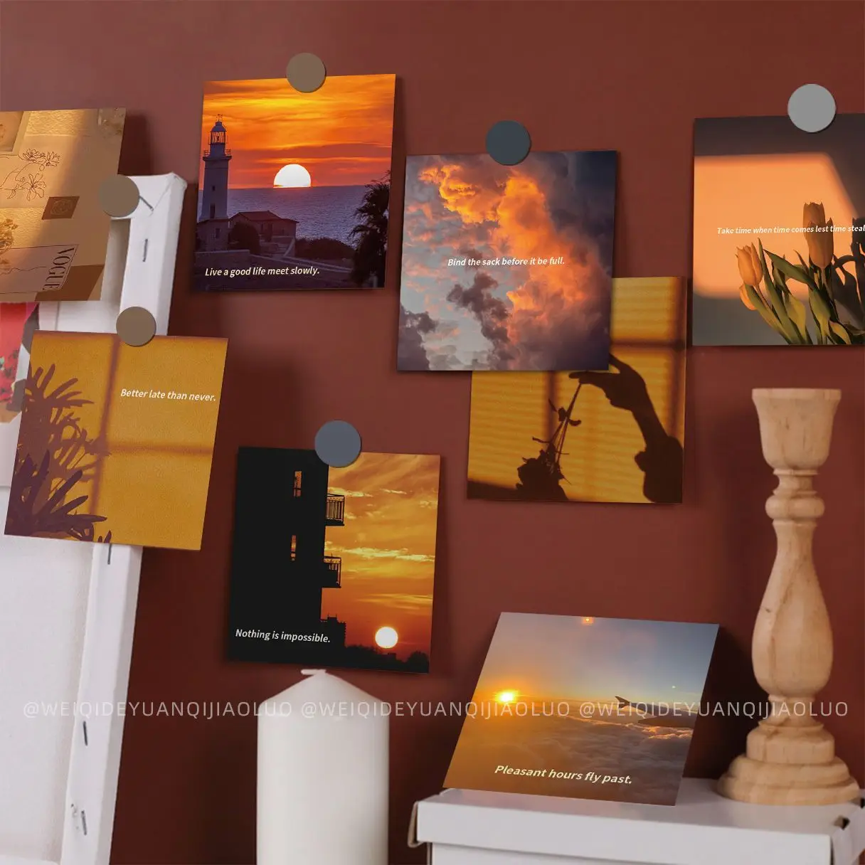 9pcs Dusk Sunset 9×9cm Wall Stickers Scenery for Bar Door Wallpaper Refrigerator Room Home Decor Waterproof Decals
9pcs Dusk Sunset 9×9cm Wall Stickers Scenery for Bar Door Wallpaper Refrigerator Room Home Decor Waterproof Decals